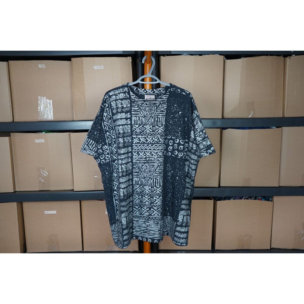 90s Sun 'N' Fun Geometric Vintage Tshirt XXL #389